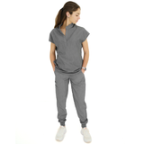 Core 2.0 Jude Mandarin Collar Two-Pocket Scrub Top
