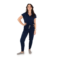 Core 2.0 Jude Mandarin Collar Two-Pocket Scrub Top